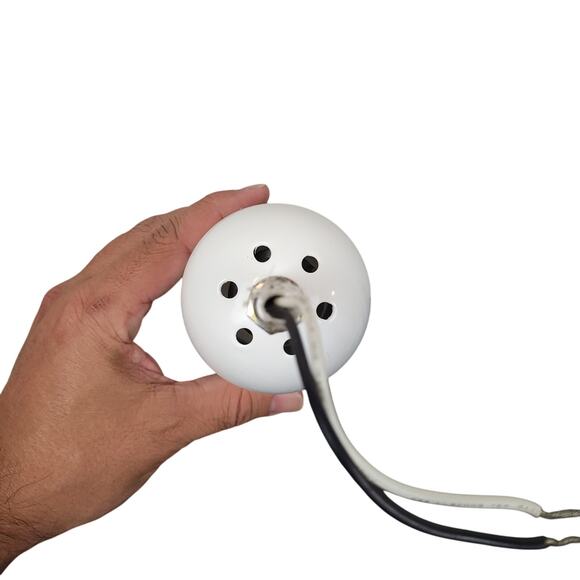 Hampton Bay Ceiling Fan AC-552 Replacement Bell Light White Tested Works - Picture 6 of 6